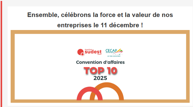 Jeudi 11 décembre | Convention d'affaires Top10